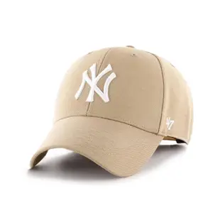 47Brand MLB MVP系列經典棒球帽 洋基隊 MVP SNAPBACK 塑膠扣 卡其