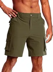 [CANGHPGIN] Mens Hiking Cargo Shorts Quick Dry Stretch Golf Shorts Men Casual Work Outdoor Travel Fishing Shorts with Pockets