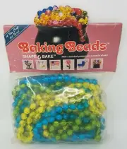 Vintage Plastic Baking Beads Shape & Bake Beading Craft Kit 1970's Coast Bead
