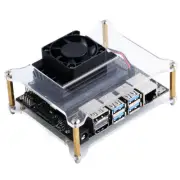 Clear Acrylic Case Kit with Cooling Fan for NVIDIA Jetson Nano Developer Kit
