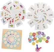 Abaodam Child-Friendly Digital Clock Wooden Shape Cognitive Development Toys for Early Learning
