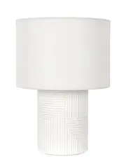 Castel 1 Light Table Lamp in White