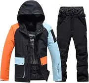 [Bciopll] Women's Ski Suit Snowboarding Jacket + Pants Snowboard Clothing Ski Coat and Trousers