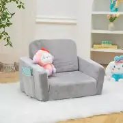 Baby Toddler Couch Sofa Chair Kids Foldable 2-In-1 Toddler Fold Out Couch Bed fo
