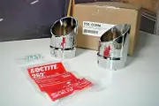 S&S 550-0209A Sculpted 2" muffler Chrome Cap Kit Power Tune XL Dyna Softail Y2