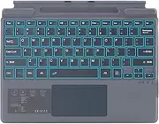 Type Cover for Microsoft Surface Pro 8, 9, 10,X or 11, Portable Slim Wireless Keyboard with Touchpad Tablet Keyboard (Black, Backlit)