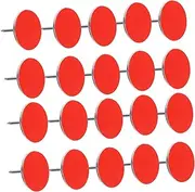 Veemoon 50pcs Reflective Trail Marking Tacks Glow Thumb Tacks for Enhanced Night Visibility Robust Design for Hiking Camping and