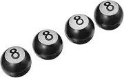 JECOMPRIS 4 Pcs Tire Stem Caps Durable Covers with Enhanced Seals Stylish Dice Design for Various Vehicle Colors Easy Installation and Air Leakage Prevention