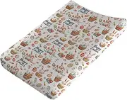 Easter Rabbits Baby Changing Pad Covers,Unisex Easter Bunnies Eggs Changing Pad Cover for Baby Girls Boys,Comfortable Breathable Changing Table Covers,Polyester Easy Care Diaper Changing Pad Covers