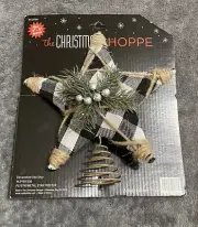 Christmas Tree Plaid Star Topper