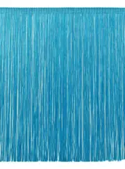 Chainette Fringe Trim 12 inch, Style# CF12, Color# 04 - Turquoise Blue [5 Yards]