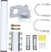 YDuupxe Mounting Kit Stainless Steel Pole Mount TV Antenna Short Wall Mount Bracket Roof Mounting for V2 Rectangular Dish