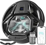 LEFANT M320 Robot Vacuum Cleaner, Strong Suction Power of 6000 Pa, Autonomy 210 Minutes, Super Thin, Silent, Self-Charging, Ideal for Hard Floors, Pet Hair, Black