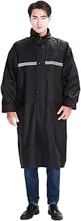 Raincoat Long Reflective Raincoat Hiking Hooded Outdoor Labor Insurance One-Piece Raincoat,L