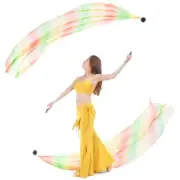 1pc Play Silk Scarf Silk Veil Poi Thrown Balls Silk Veil Poi Chain Balls