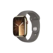 Apple Watch Series 9 45mm Cellular Gold Stainless Steel Case with Sport Band M/L