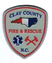 Clay County NC North Carolina Fire & Rescue patch - NEW!