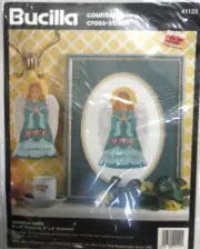 Bucilla Guardian Angel Counted Cross Stitch Kit #41122 Picture OR Ornament