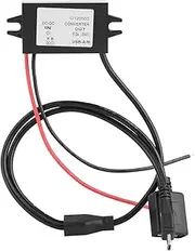 DC DC 12V to 5V 3A USB A/M Step Down Converter Power Supply Module Waterproof High Efficiency for Electronic Devices