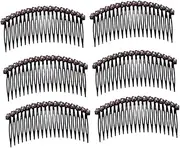 VALICLUD 6pcs Rhinestone Hair Combs for Women Vintage Side Combs for Weddings Effortless Volume Convenient Styling Hair Accessories for Brides