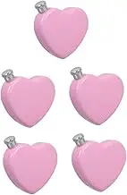 BESTOYARD Pcs Cute Heart Flask Small Portable Stainless Steel Flask for Travel Outdoor Camping