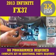 3x Lock Plug & Play Remote Start Fits 2013 INFINITI FX37