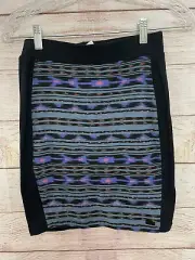 NWT Obey Propaganda Womens Pencil Skirt Provincial Blue/Black Small Pull On $40
