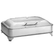 TableCraft CW40160 9 Qt. Electric Full Size Chafer Dish w/ Holding Stand