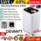 Devanti 4.6KG Mini Portable Washing Machine Outdoor Caravan Camping Washer Dryer