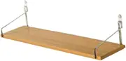 Generic Wooden Wall Shelf with Hooks Floating Shelf Organizer for Photo Bathroom Nursery Office