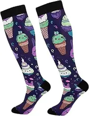[GAIREG] Xoxo Brush Lettering Pattern Compression Socks Running Compression Socks for Men