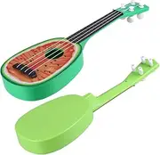 UPKOCH 2Pcs Mini Fruit Ukulele Beginner Musical Instrument for Safe Ukulele Plaything Engaging Early Learning Music Tool Fun Present