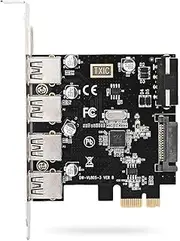 CY Card 4 Ports PCI-E to USB 3.0 HUB PCI Express Expansion Adapter 5Gbps for Motherboard