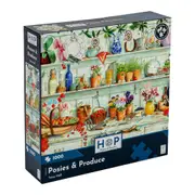 1000pc House Of Puzzles Posies & Produce 48x69cm Jigsaw Puzzle Kids/Family 3y+