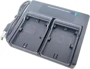 USB Dual Battery Charger for Canon LP-E6 LPE6 LP-E6N LPE6N LC-E6 LC-E6E, EOS 5D Mark II, III, IV, 5DS, 6D, 7D Mark II,III; 60Da, 70D, 80D 90D, XC10 XC15 Camera
