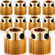 10 Pcs 40T Brass Extruder Wheel Gear for Ender 3 Pro CR-10 3D Printer Parts