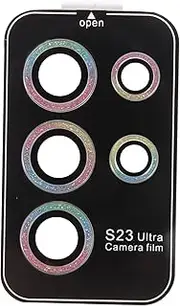 SEWACC Shiny Camera Lens Protector Covers Ultra Protective Lens UV Protector Phone Glass Protector Digital Camera Lens Cover Shiny Camera Protector Lens Tempered Glass