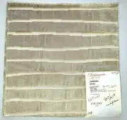 SCALAMANDRE / COLONY Fabric Remnant - DUNE 01 - JACQUARD VELVET - 11 x 11" $618