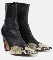 [Khaite] Khaite Nevada leather ankle boots AU 9.5 multicoloured