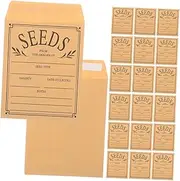 KICHOUSE 60 Pack Paper Envelopes Self Sealing Flower Storage Bags Reusable Mini Envelopes for Office Garden Tiny Pockets
