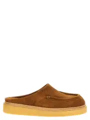 [Marni] Marni-Suede Sabots Flat Shoes Marrone-Uomo 42 Brown