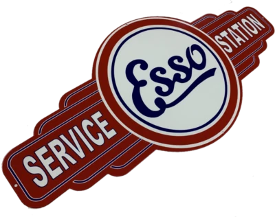 LARGE Esso Service Station Metal Tin Wall Man Cave Bar Garage Workshop Gift
