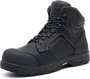 [MWORK] 6" Work Boots For Men Waterproof Leather ASTM F2413-18 Composite Safety Toe EH Rated Arch Support Anti Fatigue