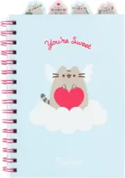 Pusheen A5 Project Notebook with 4 Dividers | A5 Notebook with Dividers, Project