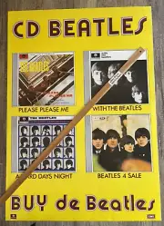 VINTAGE POSTER: THE BEATLES CD Beatles (Original InStore Poster 1987)