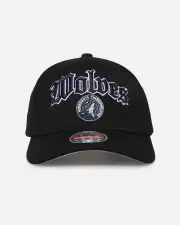 [MITCHELL & NESS] Mitchell & Ness Minnesota Timberwolves 'Old English Classic' Mvp Snapback Black - Size ONE ONE Black
