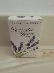 Crabtree Evelyn Heritage Lavender Glycerine Soap NIB