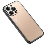 For iPhone 15 Pro Aluminum Alloy+TPU Matte Anti-scratch Case Smartphone Back Cover