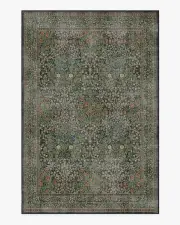 200' x 290' | Machine Washable Runner Rug | Kid & Pet Friendly | Indoor Rug | Blackthorn Forest Green Rug by Morris & Co. | Ruggable