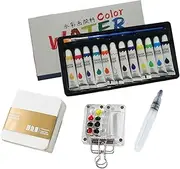 Watercolor Set | Portable Supplies Professional Palette | Water Colour Art Kit for Beginners Lovers Professionals Outdoor Amateur Hobbyists